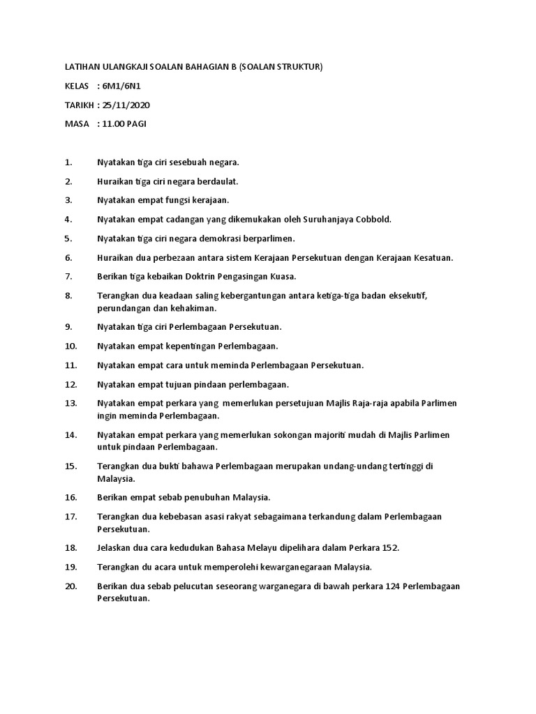 Latihan Struktur Pdf