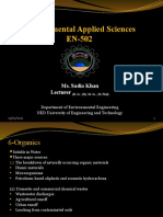 Environmental Applied Sciences EN-502: Ms. Sadia Khan Lecturer