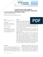 Contribution of Ascitic Fluid to Body Weight in Cirrhosis Patients