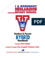 2020-2021 Vassiliadis Parent Student Hybrid Handbook