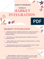 Market Integration: Structures of Globalization in Terms of