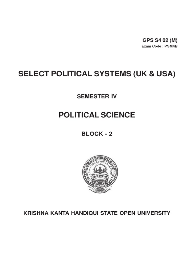 Political Systems: UK & USA Overview | PDF | U.S. State | Presidents Of ...