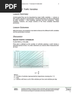 Lesson 1.2: Traffic Variables Lesson Summary