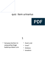 Quiz Item Urinarius