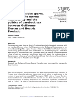 You Hiv Positive Sperm My Trans Dyke Uterus Antifuturity and The Politic of Bareback Sex Beteen Guillaume Dustan and Beatriz Preciado