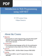 Introduction To Web Programming: IT 533 Lecture Notes Gülşen Demiröz