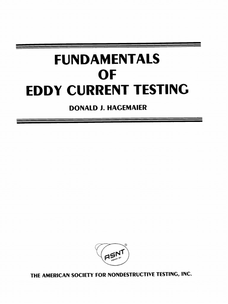 Fundamentals of Eddy Current Testing | PDF