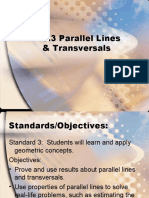 Parallel Lines & Transversals Theorems