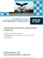 Pengiriman Pasukan Peacekeeping Kotingen Garuda Dalam Perspektif Konstruktivis