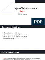 Language of Mathematics:: February 22, 2021