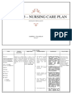 Activity 3 - Nursing Care Plan: Oncology Virtual Duty