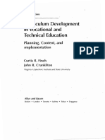 Curriculum Development in VTE - Finch