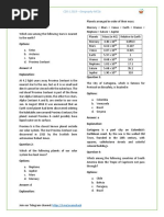 Cds-1 2019 - Geography Mcqs