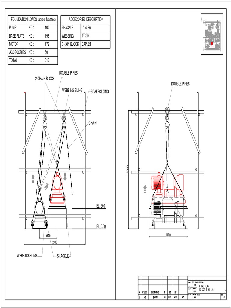 Chain Block Lifting Plan Overview | PDF