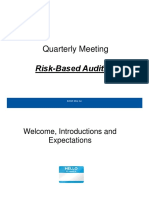 Risk Based Auditing