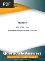 Mulesoft: Mcia-Level-1 Exam