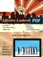 Effective leadership style