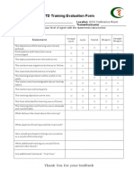 ETD Training Evaluation Form