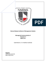 Narsee Monjee Institute of Management Studies: Submitted To:-Dr. Madhavi Gokhale