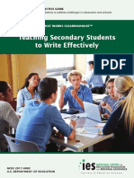 Wwc Secondary Writing 110116