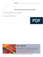 Analysis of Organic Rankine Cycle Based On Thermal and Exergy Efficiency