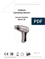 Original Operating Manual: Vacuum System Myvac 20