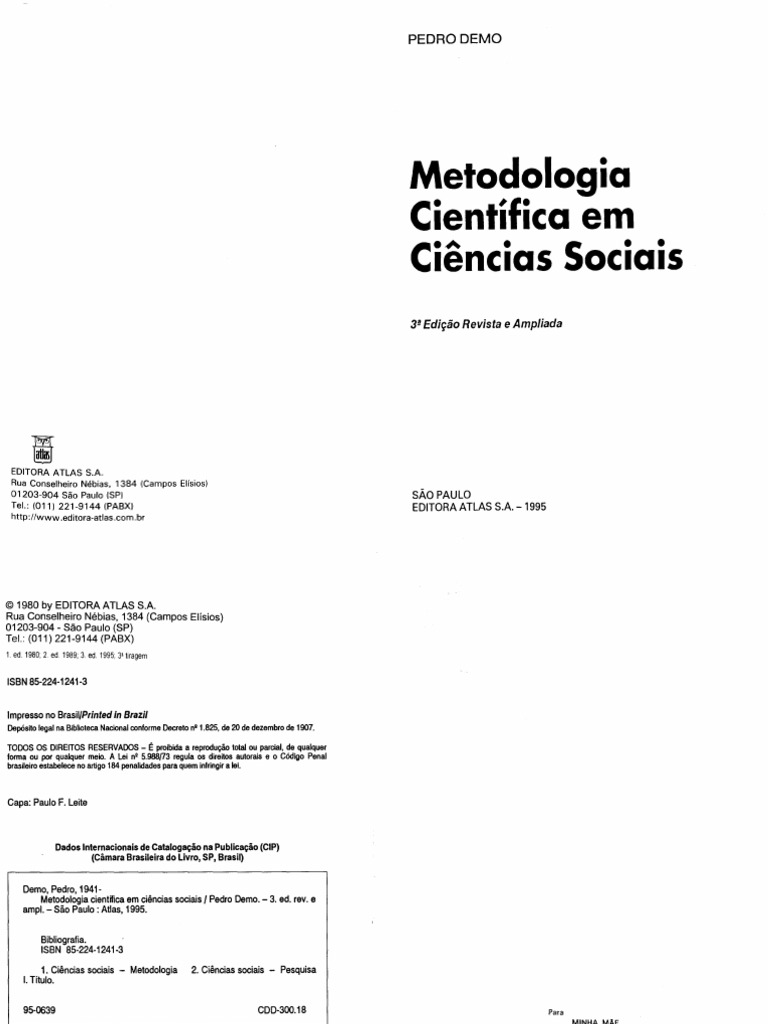 A Pesquisa Social - M Cecília de Sousa Minayo | PDF
