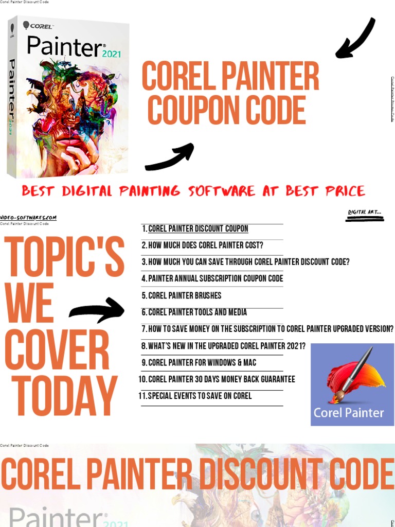 Corel Painter Discount Codes & Savings | PDF | Art | Technology ...