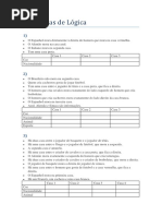 Problemas de Lógica - Racha Cuca