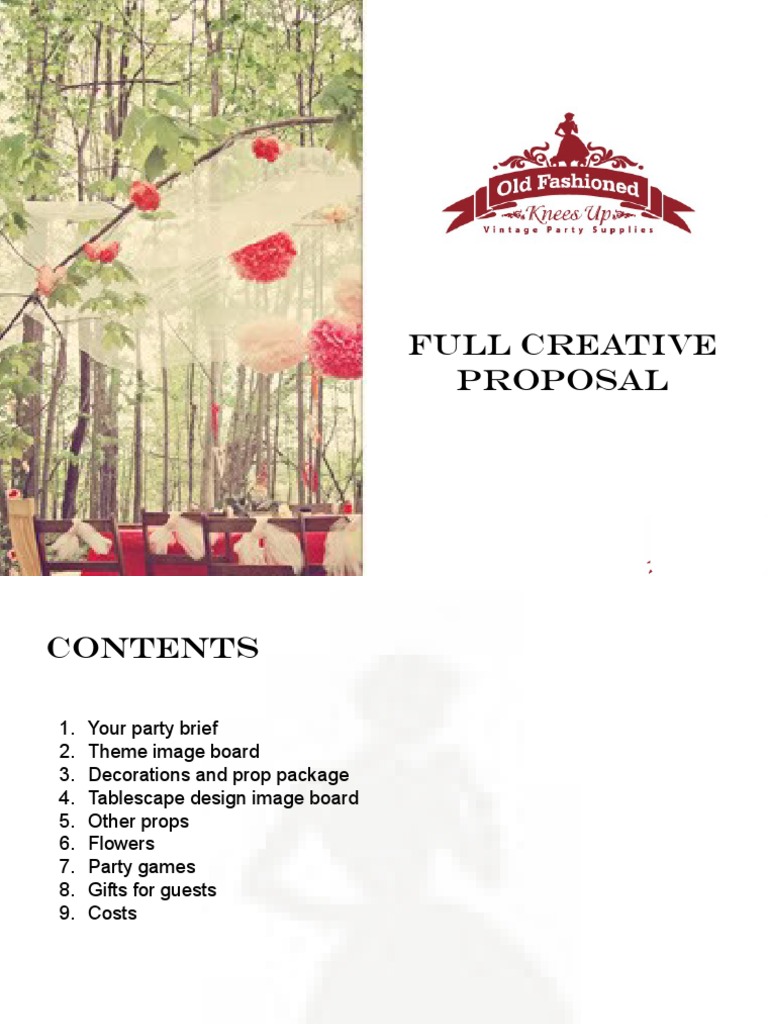 Mad Hatter's Hen Party Proposal | PDF | Tea | Tableware