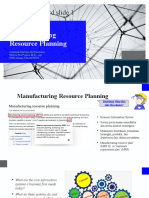 Balanced Scorecard Slide 1: Manufacturing Resource Planning
