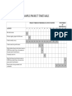 Sample Timetable