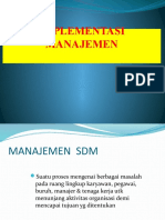 Implementasi Manajemen