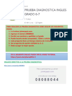 DIAGNOSTIC TEST 6-7 Profe Ingles