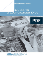 Stone Low Oxalate Diet. Litholink