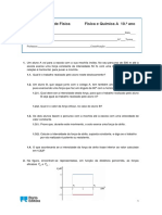 Questões de Física sobre trabalho, forças e queda de corpos