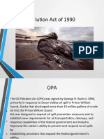 Oil Pollution Act of 1990