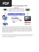 Weintek/Kinco HMI Programming Cable