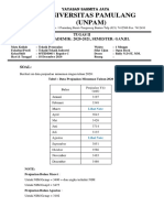 Soal Teknik Peramalan