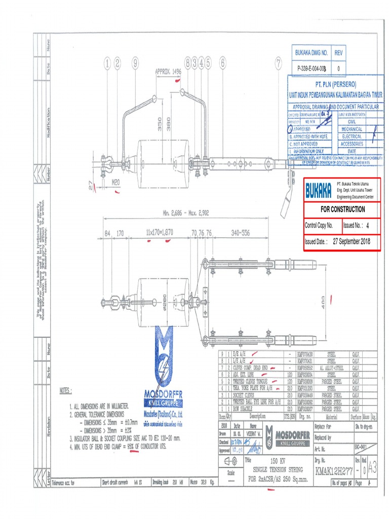 Single Tension String Specifications | PDF