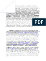 La Química Es Una Ciencia Cuyo Objetivo Es El Estudio de La Materia en Cuanto A Su Composición