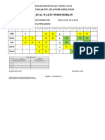 Jadual Persendirian Shahizam 2021