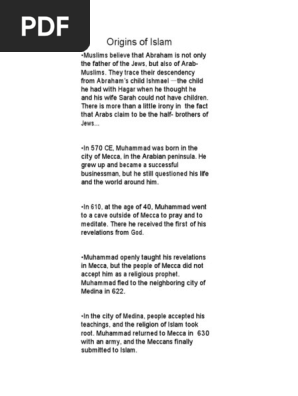 Origins Of Islam Pdf