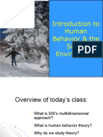Intro To Human Behavior and Social Environment