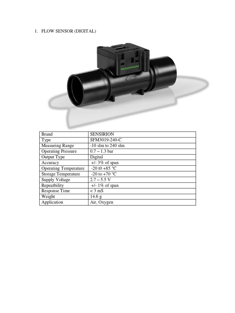 Flow Sensor | PDF