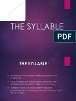 The Syllable