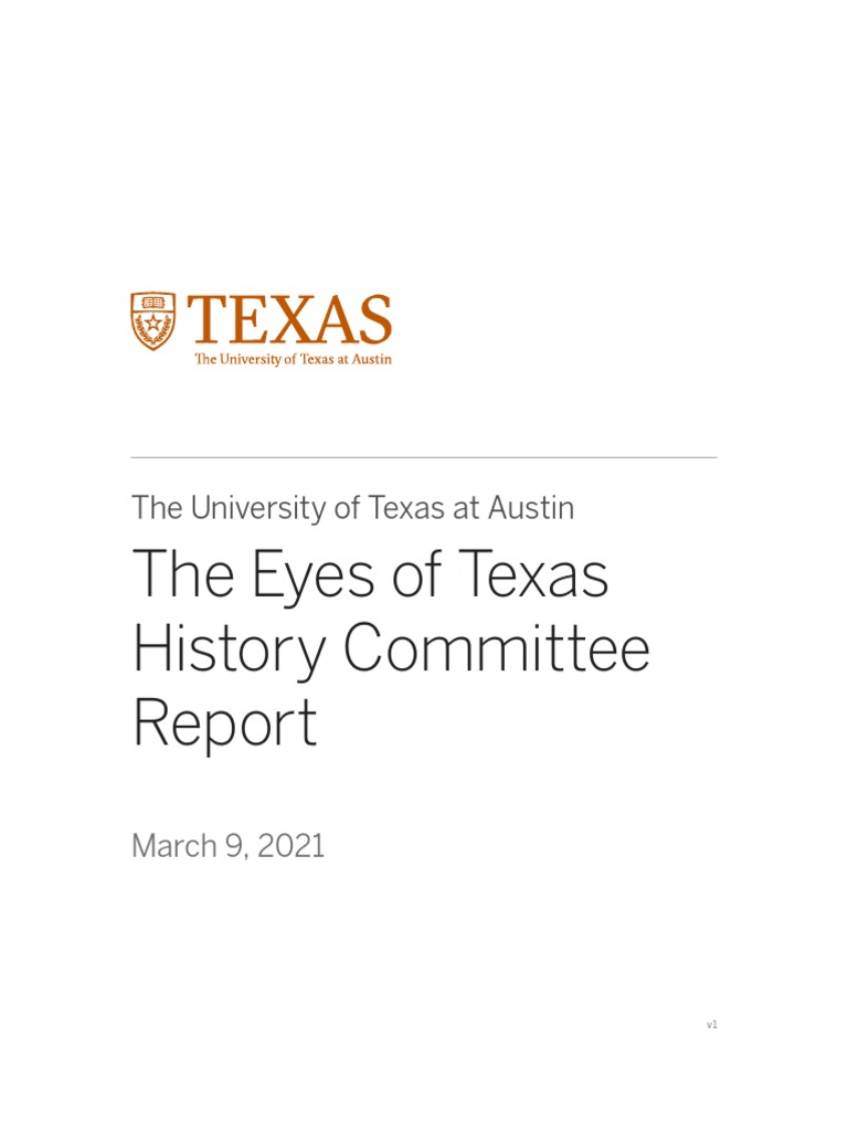 Eyes of Texas Report PDF University Of Texas At Austin Robert E photo