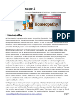 Reading Passage 2: Homeopathy