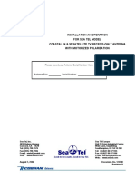 Installation An Operation For Sea Tel Model Coastal 24 & 30 Satellite TV Receive-Only Antenna With Motorized Polarization