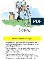 Duties of Mine Surveyor SC